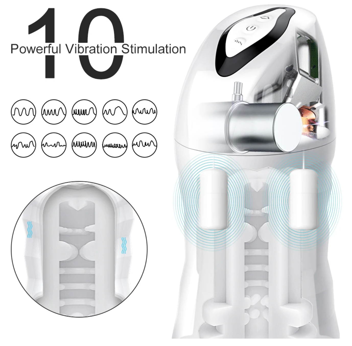 Masturbador Masculino de Succión Automática, 8003