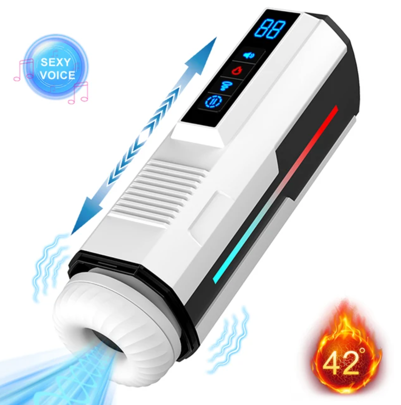Automatic Telescopic Male Masturbator Cup with Suction and Vibration – Masturbation Machine