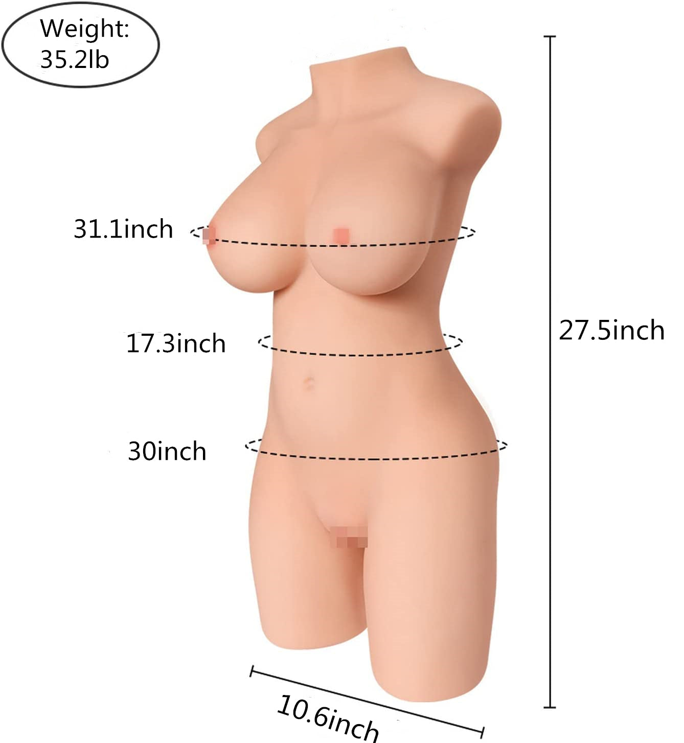 Sex Doll Torso - B6 - AU Warehouse - Sex Doll Plus