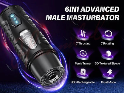 Hannibal Automatic 7 Thrusting Rotating Modes Male Masturbator 