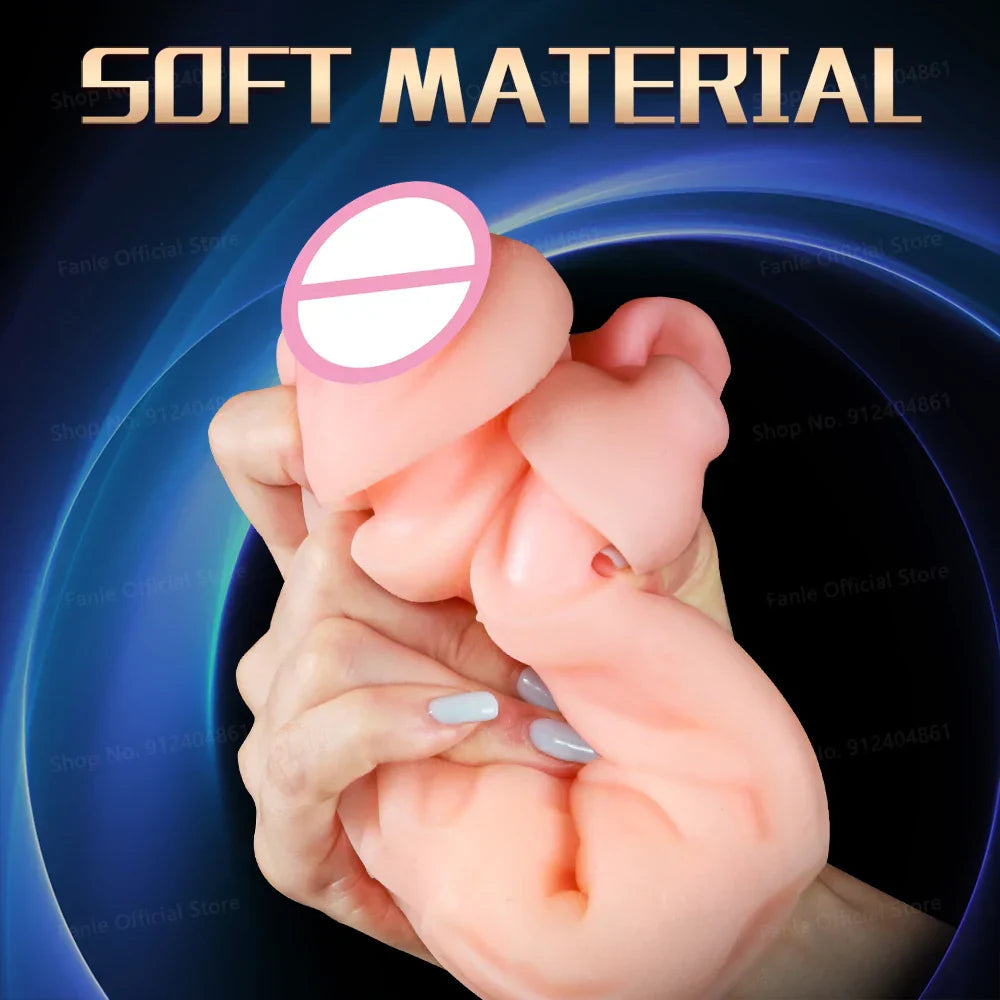 Dual Channel Vibrating & Heating Male Masturbation Cup, Top Male Sex Toy